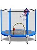 BLUERISE 55IN Toddler Trampoline for Kids Indoor Play for...