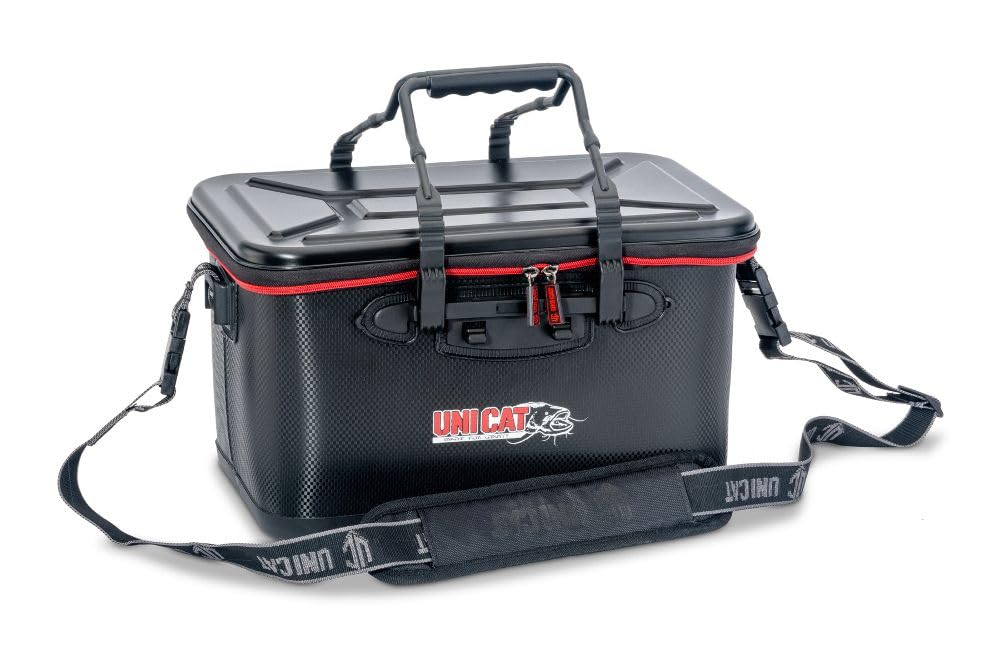 Saenger Uni CAT Tackle 25 Angeltasche – Wasserdichter EVA-Koffer mit Carbon-Finish