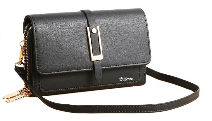 Valerie Small Crossbody Bag for Women,Cell Phone Purse Women’s Shoulder Handbags Wallet Purse with Credit Card Slots