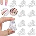 SKEMIX Nail Tips Clip for Quick Building Polygel nail forms Nail clips for polygel Finger Nail Extension UV LED Builder Clamps Manicure Nail Art Tool