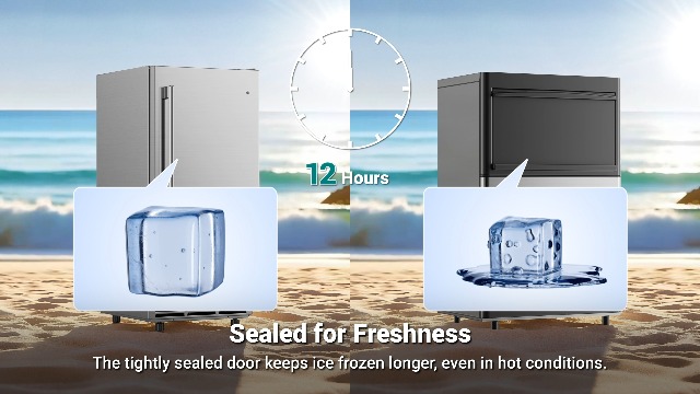 Image of Commercial Under Counter Ice Maker 100 Lbs /Day with 30 LBS Storage Bin