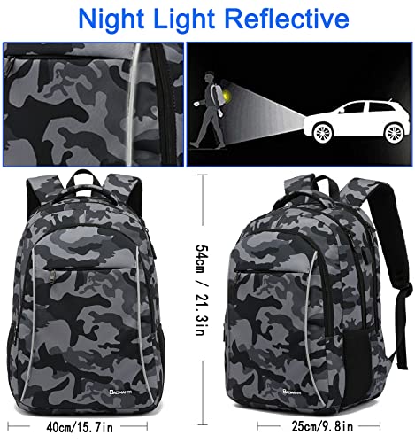 Mens-School-Backpack-Boys-Teenagers-for-173-Inch-Laptop-School-Backpack-Multifunctional-Business-Notebook-Bag-Waterproof-Large-with-USB-Charging-Port-for-Work-Travel-Daypack