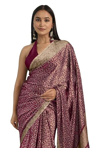 Image of MIRCHI FASHION Women Saree | Chiffon Batik Printed Breathable Regular Use Sari with Blouse