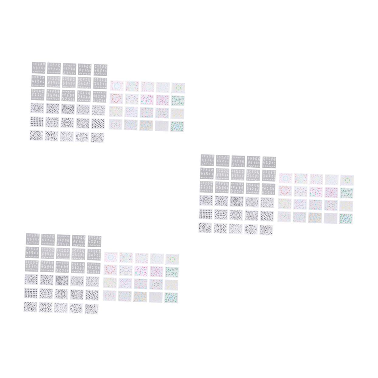 3 Set Stickers Per Nail Art Creativi Adesivi Per Unghie Decorazioni Manicure Per Donne E Ragazze Colorati 50 Pezzi*3