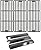 Hongso Repair Kit Cast Iron Grill Grates and Heat Plates Replacement for Char Griller Models Chargriller 5050 3001 5650 5072 3030 4208 4000 3008, King Griller 3008 5252