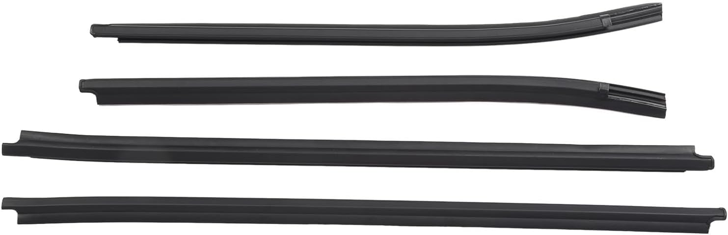 aqxreight 4PCS Window Moulding Trims Rubber 68161 0K010 Repl 4PCS Window Moulding Trims Rubber Replacement for Sr5 Vigo Mk6 Pickup 2005-2015, Weatherstrip Belts Sr5 Vigo Mk6 2005 2006 2007 2