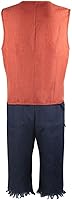 Vista 7 de Luffy - Conjunto completo de disfraz de cosplay con sombrero para fiesta de Halloween