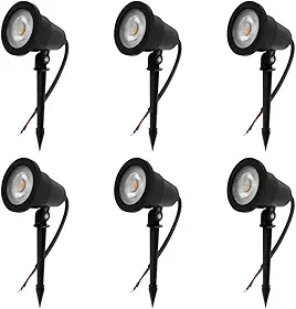 Kit 6x Espeto de Jardim 7W 3000K À Prova D'Agua Bivolt