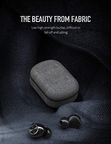 Auricolari senza fili, auricolari Bluetooth con microfono, cuffie stereo senza fili in-ear, IPX7 impermeabile, 30 ore di tempo di riproduzione con custodia di ricarica