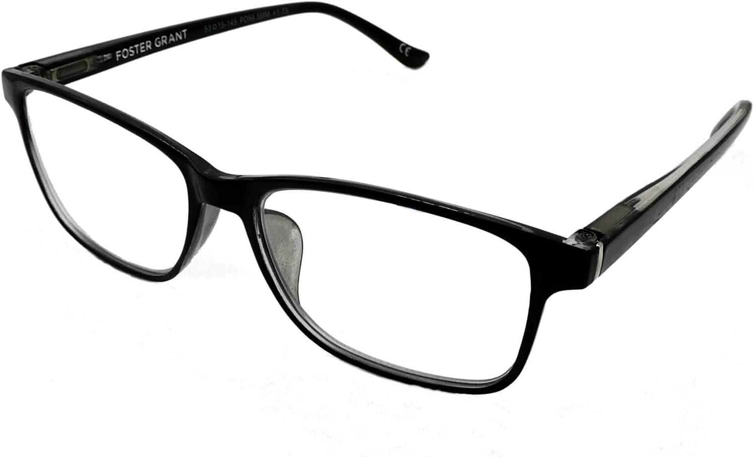 Foster Grant Men's Blue Light Reduction Reading Glasses Payton BLK +1.75