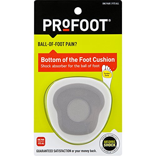 Profoot Bottom of The Foot Cushion, 1 Pair (Pack of 4)