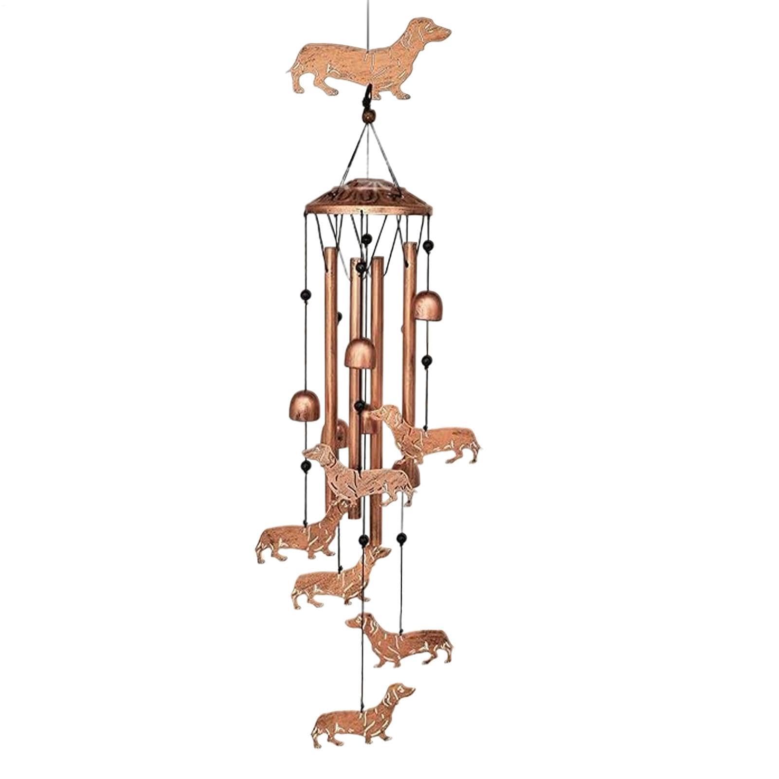Carillon éolien commémoratif pour chien teckel, décoration d'intérieur de haute qualité