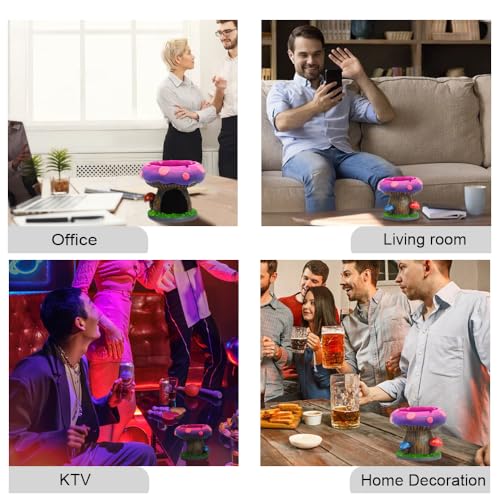 YukaBa Fantastical Mushroom House Ashtrays with Storage - Cool Ashtrays for Weed Smokers and Bong Users with Smoking Accessories Collection - Image 4