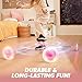 JOYIN Pink Ankle Skip Ball with Flashing Lights, Toy for Kids Indoor & Outdoor, Flashing Swing Ball Foldable Sports Toy, Birthday Gifts for Kids 3 4 5 +