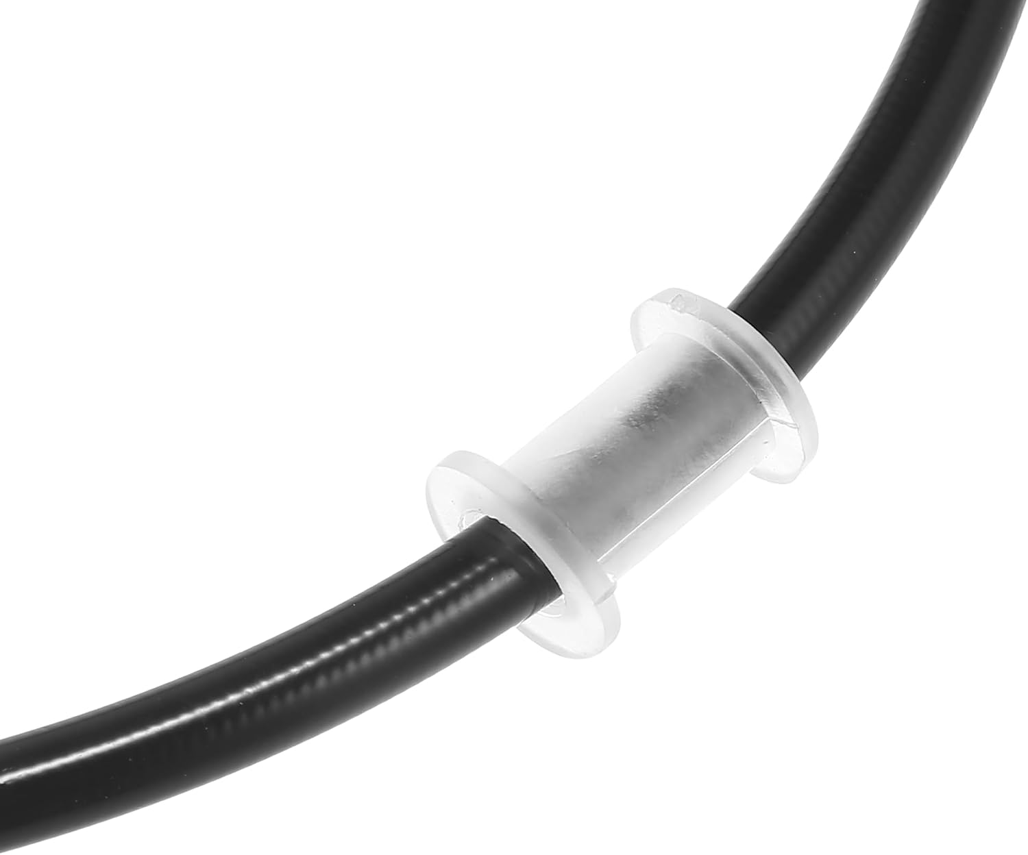 Motoforti 51.18" Length 10mm ID Motorcycle Hydraulic Brake Line Oil Hose Pipe Stainless Steel Braided Cable for ATV Motocross Sport Bikes Street Bikes Black