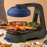 無煙 焼肉 コンロ無煙ロースター「ヘルシーグリル」減煙 ヘルシー 焼肉グリル 丸形 コンパクト (LCDモデル) DKP2025