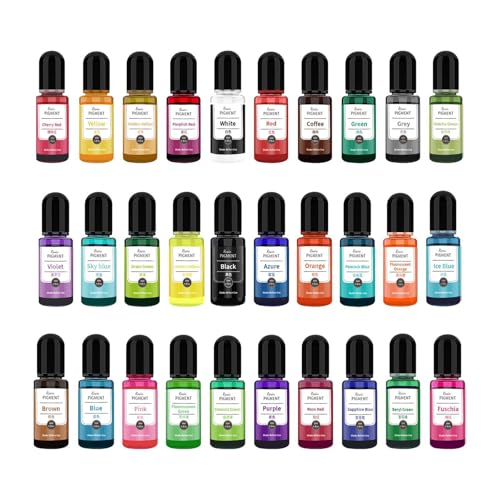 Pigments liquides pour résine époxy de 10 ml éclatants