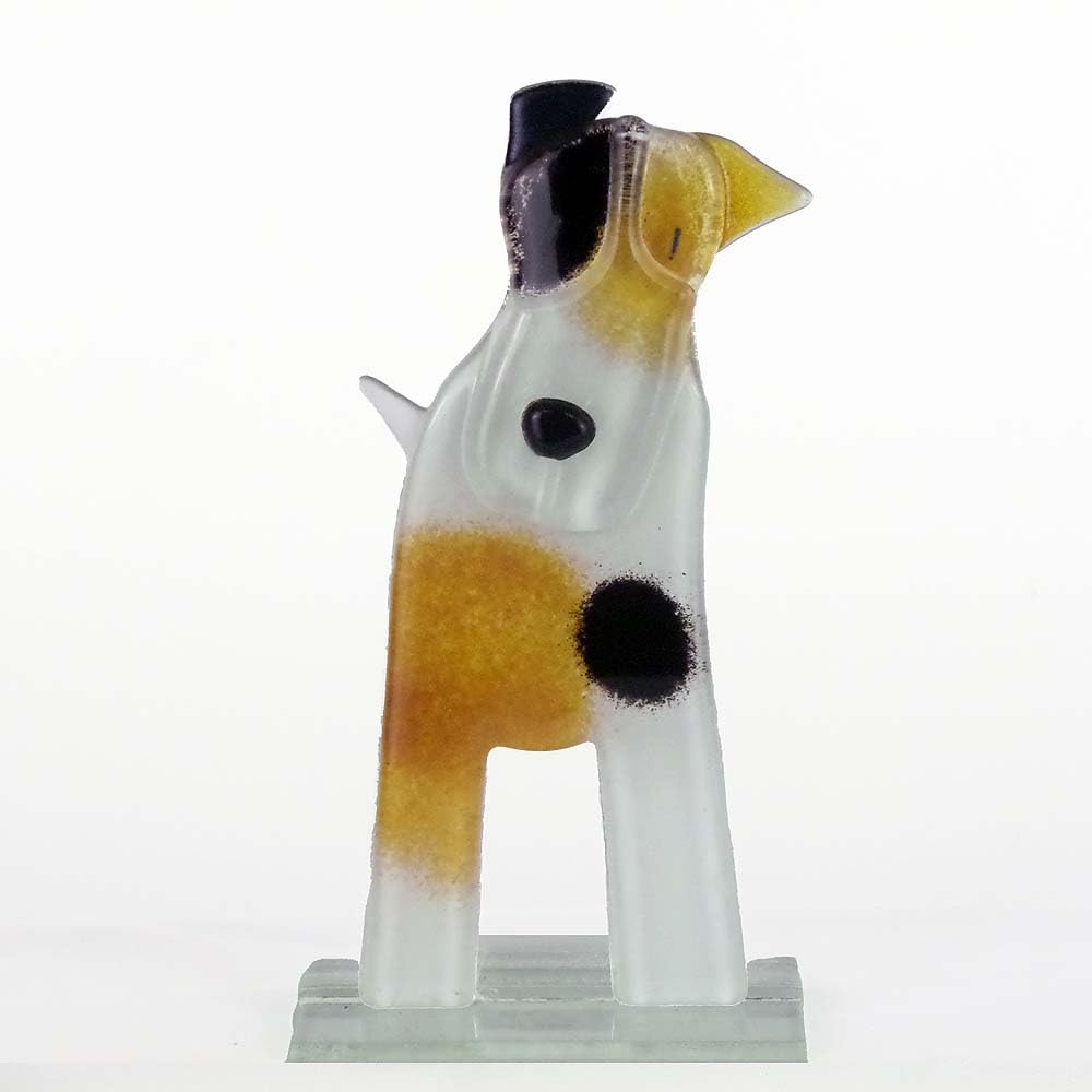 Nobile Glassware Fused Glass Terrier Patch