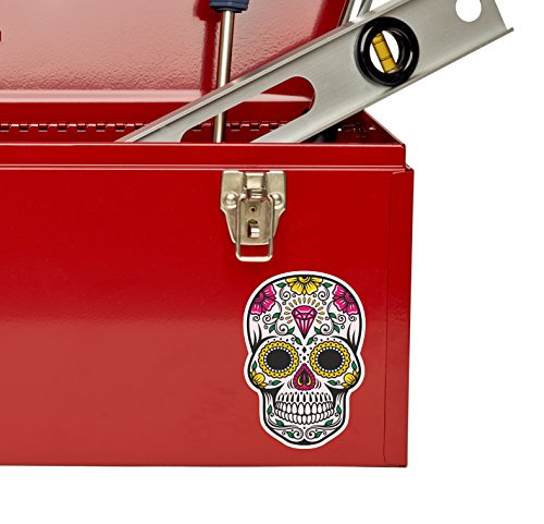 4 adesivi in vinile a forma di teschio di zucchero...