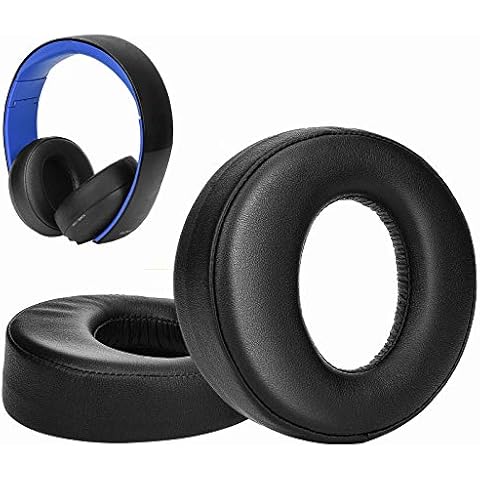 SOULWIT Ersatz Ohrpolster für Playstation 4 Gold Wireless Stereo Headset, für Sony PS3 PS4 Gold Kopfhörer, 2014 Version Modell: CECHYA-0083 Cover