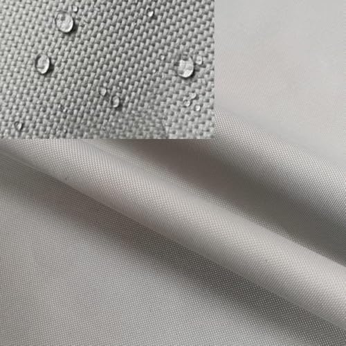 XINFULLWOL Tela impermeable resistente al sol, tela Oxford 600D por metro, ideal para proyectos de bricolaje, cojines, fundas de muebles y decoración del hogar, gris, 200 x 150 cm