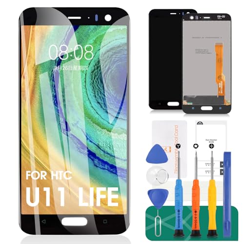 for HTC U11 Life Screen Replacement for HTC U11 Life LCD Digitizer Repair Kits for HTC U11 Life Touch Screen Display Assembly Replacement Black (Not for U11)