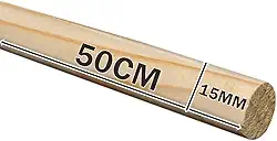 Avuk Pet Combo 10 Poleiro Bastão de Madeira Pinus 50cm para Pássaros, Exercício e Estimulação Mental, Outdoor