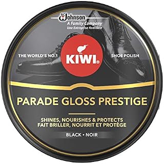 Kiwi Shoe Parade Gloss Prestige Polish, Tin Black, 50ml