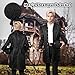 AFJIODUV ﻿Steampunk Mantel Herren, Mittelalter Vintage Viktorianisches Kostüm Herren, Gothic Mantel Halloween Karneval Cosplay Kostüm (Schwarz, L)