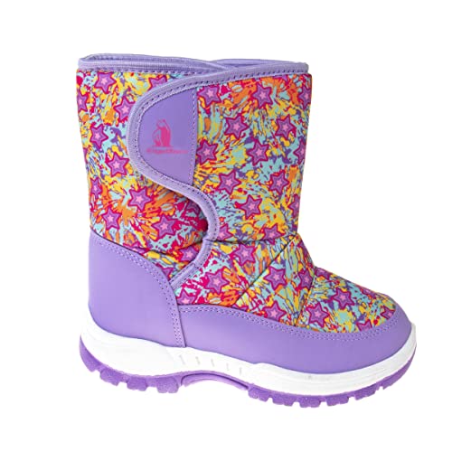Rugged Bear Girls Snow Boot, Purple Multi, 9 Toddler2