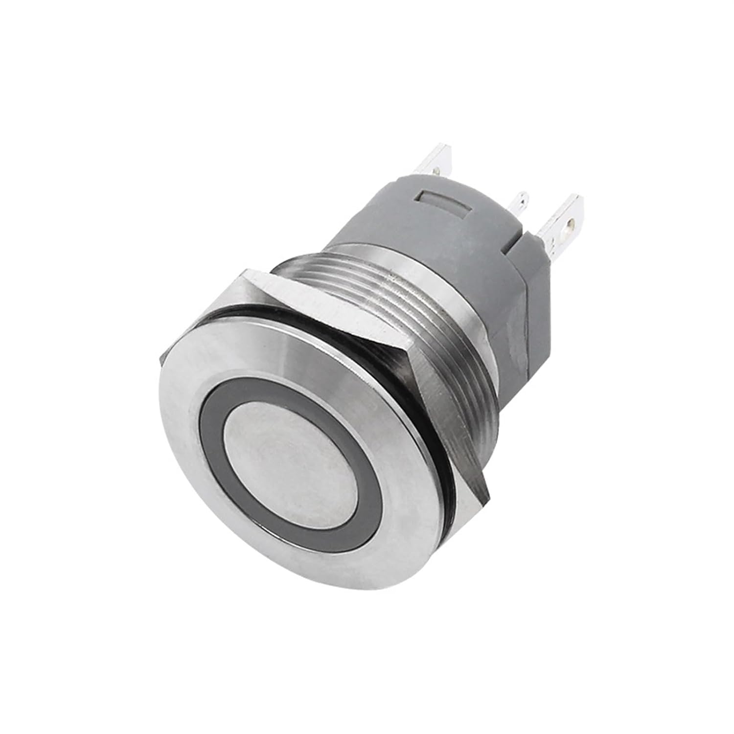 25mm 15A High Current Metal Push Button Switch On Off Momentary Self-Reset Latching 1Pcs(No led Light,3-50V 15A)