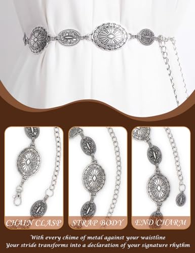 Adjustable Waist Chain for Women Lady Multilayer Western Boho Belt Fashion Body Link Belts for Dresses Jeans Party Wear4