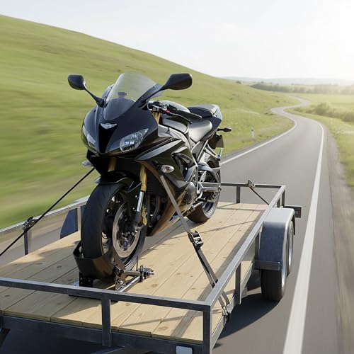 Caballete de moto para rueda delantera Relaxdays con capacidad de 450 kg 3