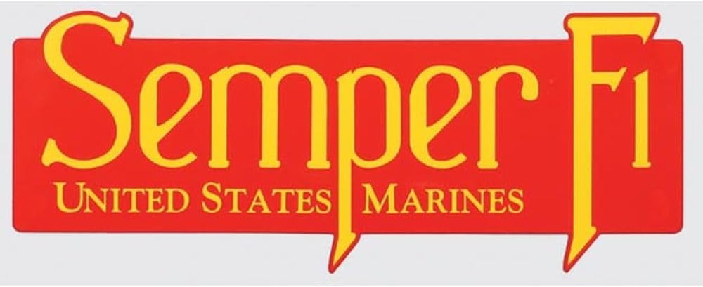 Semper Fi U.S. Marines Clear Decal