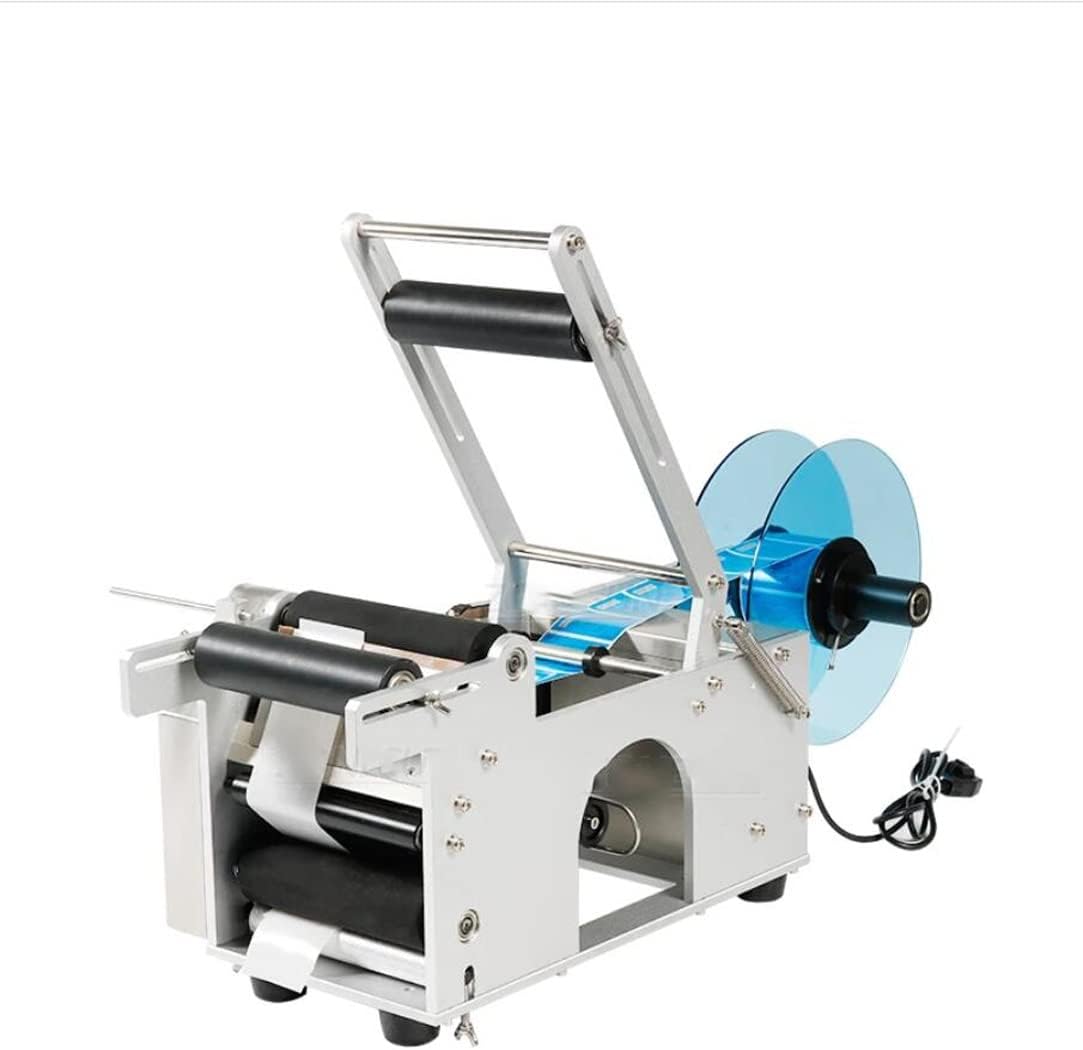 XINDONG Round Bottle Label Machine Plastic Round Bottle Labeling Sticker Machine Label Dispenser Machine Label Applicator