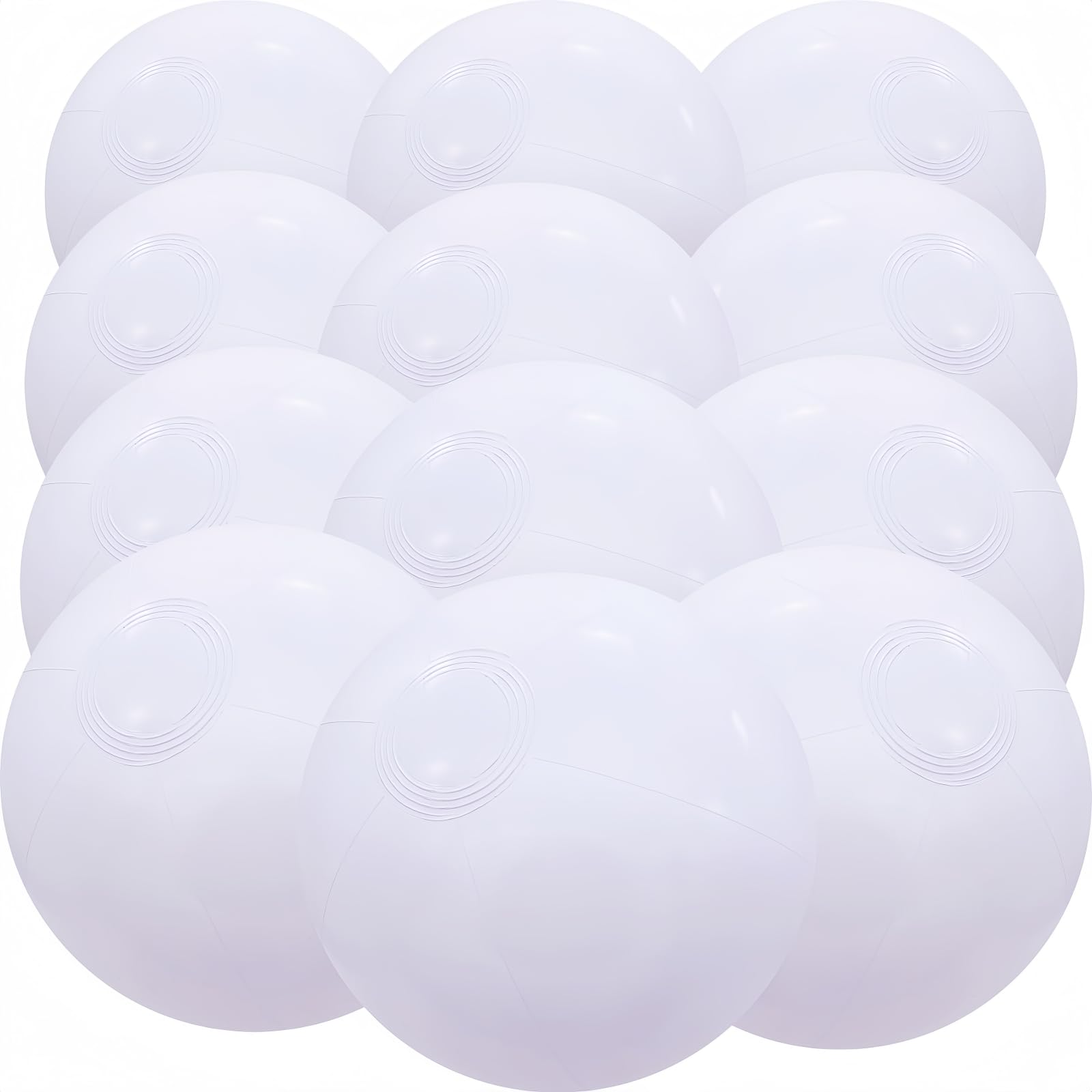 GCQJOQ 12" Beach Balls Bulk 12 Pack Inflatable Pool Ball for Kids Summer Water Games Party Supplies