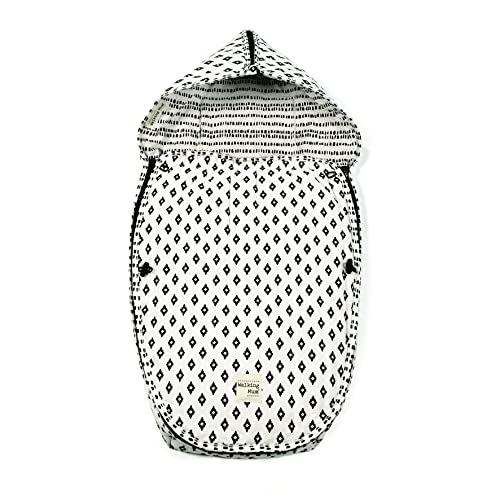 Saco cuco 2 en 1 Walking Mum Boho Chic, Blanco/Negro