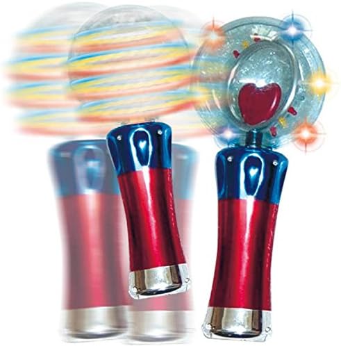 Miniatura 6 de Paquete de 5 varita giratoria intermitente de meteorito con luz LED, patrón de cambio de bola mágica, novedoso, orbe sensorial, recuerdo de fiesta,