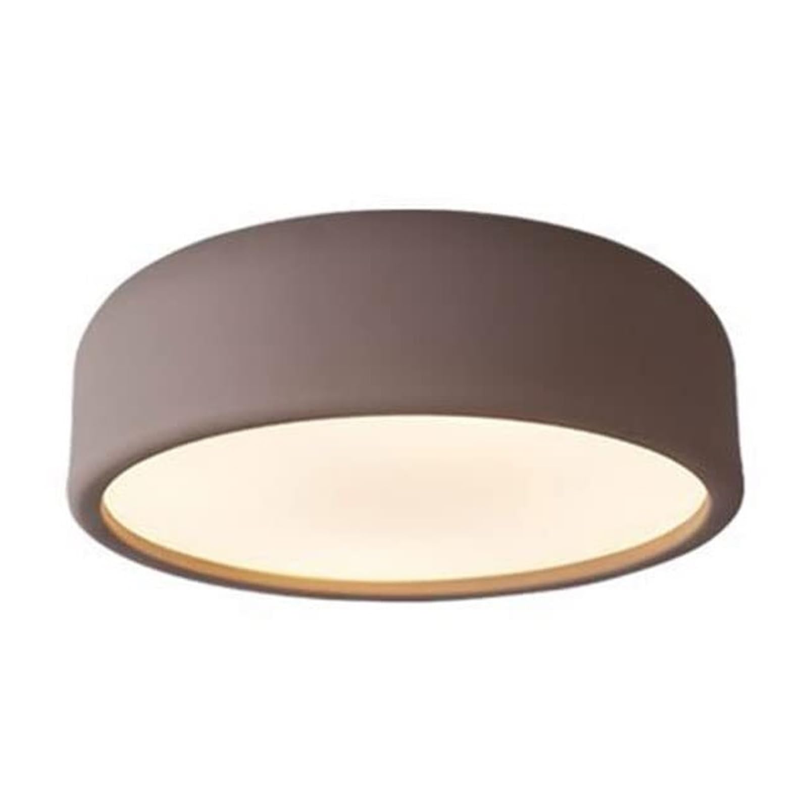 KHUKHU Simple Round Ceiling Lamp, E27 Flat Modern Ceiling Light, Acrylic Lamp Shade, Decoration Light Fixtures for Corridor Stairwell Cloakroom Office(C,35cm)