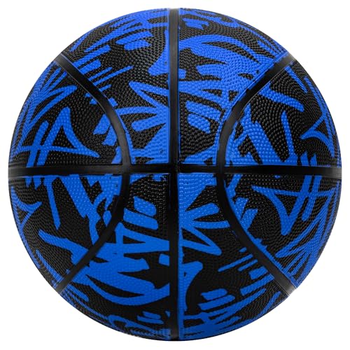 AND1 Street Ink Rubber Basketball: Official Regulation Size 7 (29.5 inches) Rubber Basketball - Deep Channel Construction Streetball, Made for Indoor Outdoor