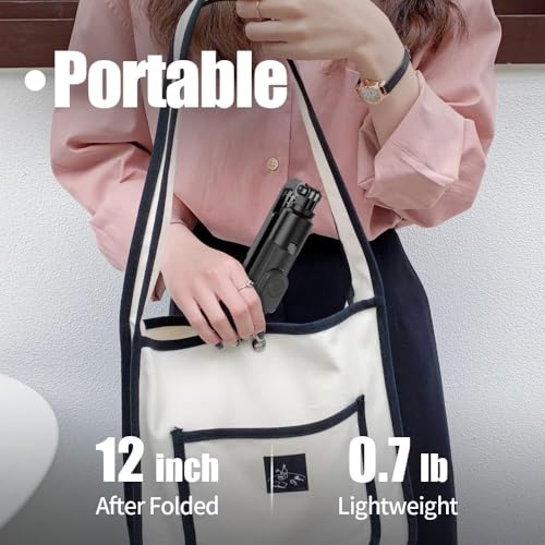 Image of 67-Inch Extra-Long Bluetooth Selfie Stick Tripod, Extendable Phone Stand with Reinforced Base, Wireless Selfie Stick for iPhone 13 /14 /15 /16 Pro, GoPro, YouTube, Travel & Vlogging