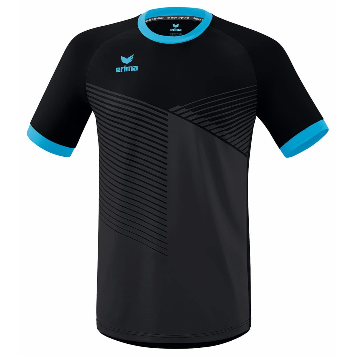 Erima Unisex Kids Mantua Jersey,Black/Curacao, 152