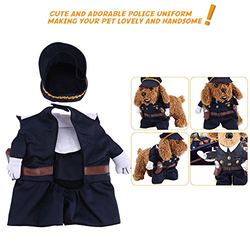 Disfraz para perro Policeman tamaño M miniatura 3
