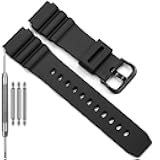 Resin Strap Compatible With Casio MDV106 Series MDV106-1AV 200 M WR Replacement Band MDV106-1A AMW320R AMW320D Bracelet