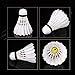 Portzon 12-Pack Goose Feather Badminton Shuttlecocks with Great Stability and Durability, High Speed Badminton Birdies Balls