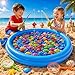 Imagen de XXL Juego de Pesca Magnético 59 Pcs con Piscina Hinchable