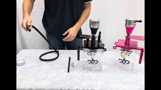 Amazon.com: Dud Club Pink VIP Acrylic Hookah Set with LED Lights