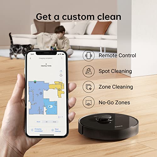 Image of Dreametech L10 Pro Robot Vacuum and Mop, 4000Pa Strong Suction, 2.5h Runtime, Works with Alexa /Google Home /APP, 3D Obstacle Avoidance, Superb LiDAR Navigation, Ideal for Pet Hair, Carpets, Hard Floor