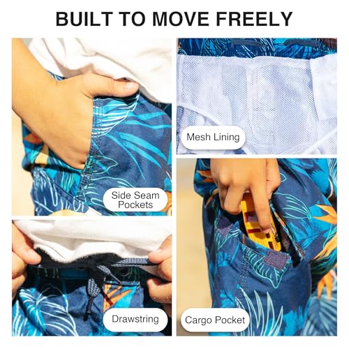 Image of Kanu Surf Boys' Avalon Quick Dry UPF 50+ Beach Swim Trunk