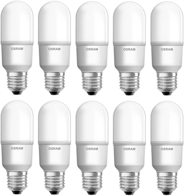 LEDVANCE Osram 10 Watt E27 Led Stick Lamp- Screw/Thread Type Lamp/Bulb- Neutral White 4000K- Pack of 10